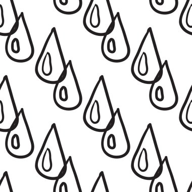 çizgi film yağmur damla desen