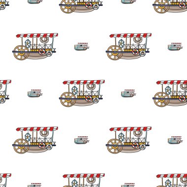 çocukça cruise tekneler desen