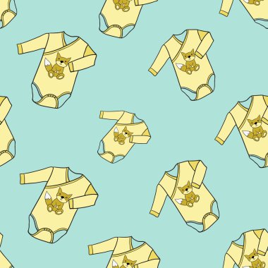 bodysuits karikatür seamless modeli