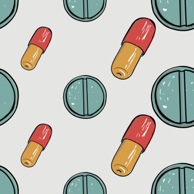 hapları ile tıbbi desen