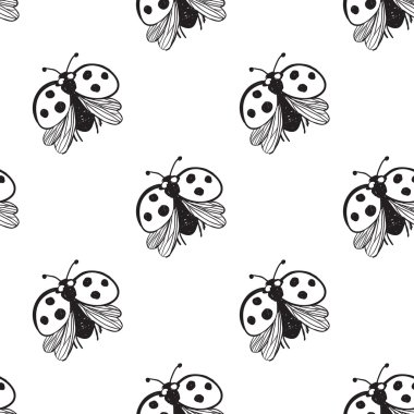 ladybugs seamless modeli 