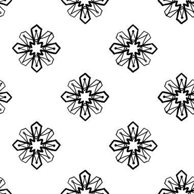 oryantal Arapça çiçek deseni 