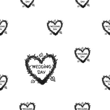 arka plan düğün kalp dal çelenk