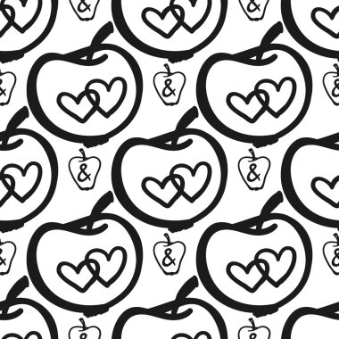 elma dekoratif desen