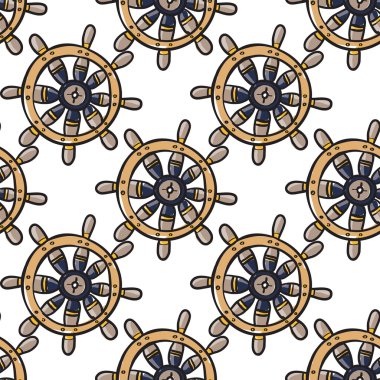 çizgi film deniz direksiyon tekerlek