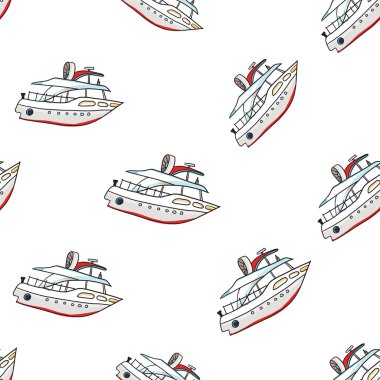 çocukça cruise tekneler desen