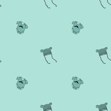 Yeni doğan bebek bodysuits ve şapkalar 