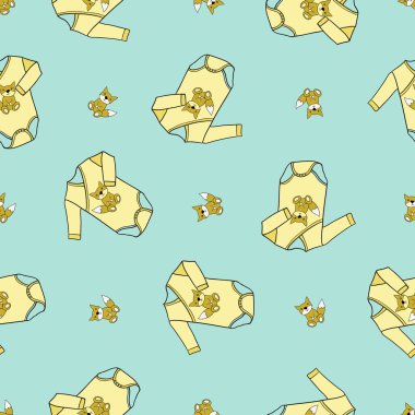 bodysuits ve çizgi film tilki modeli