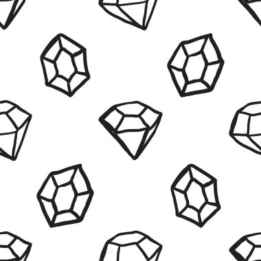 Doodle kristalleri arka plan