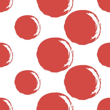 kırmızı daireler ile Çin desen