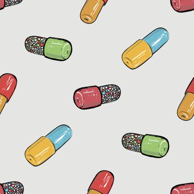 hapları ile tıbbi desen