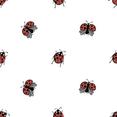 ladybugs seamless modeli 