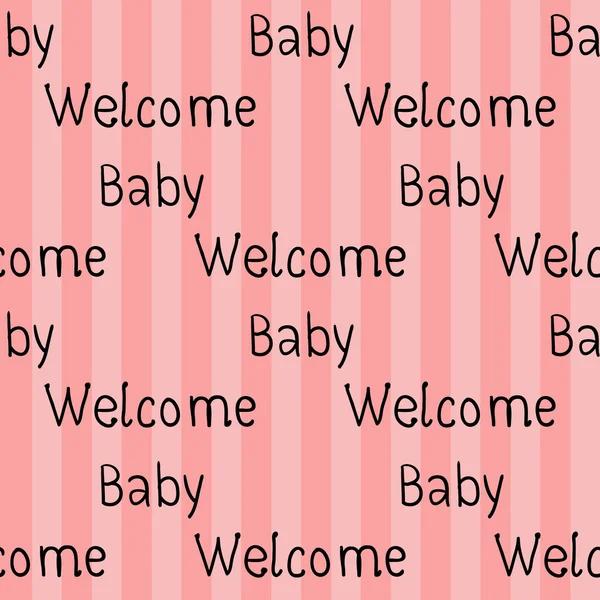 Ogłoszenie noworodka dziewczynka card — Wektor stockowy