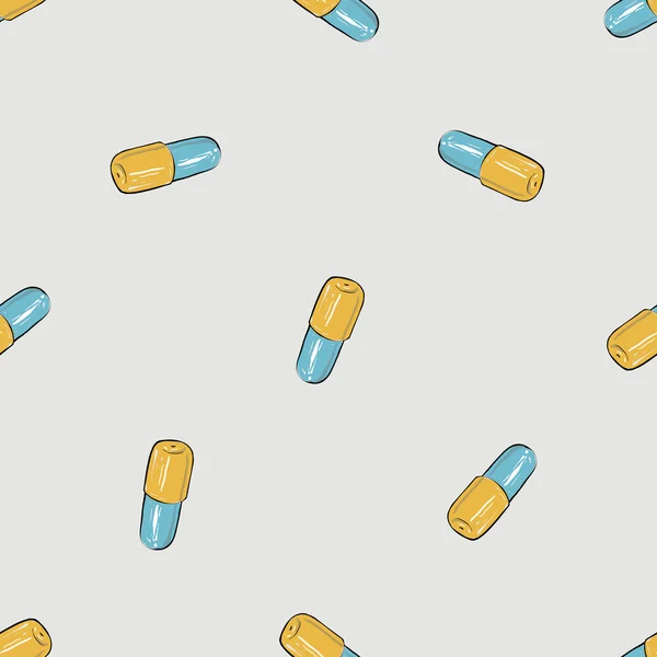 Pilules modèle sans couture — Image vectorielle