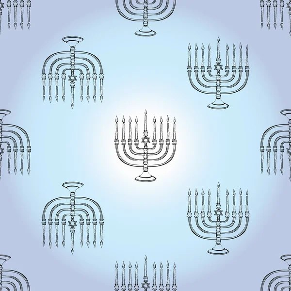Chandeliers menorah hanoukka — Image vectorielle