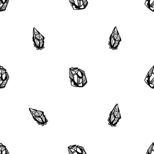 Χωρίς ραφή πρότυπο πέτρες από κρύσταλλο — Διανυσματικό Αρχείο