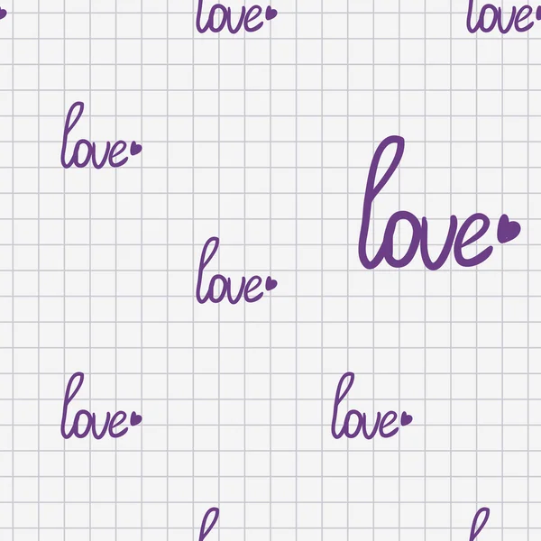 Αγάπη μοτίβο με την καρδιά — Διανυσματικό Αρχείο