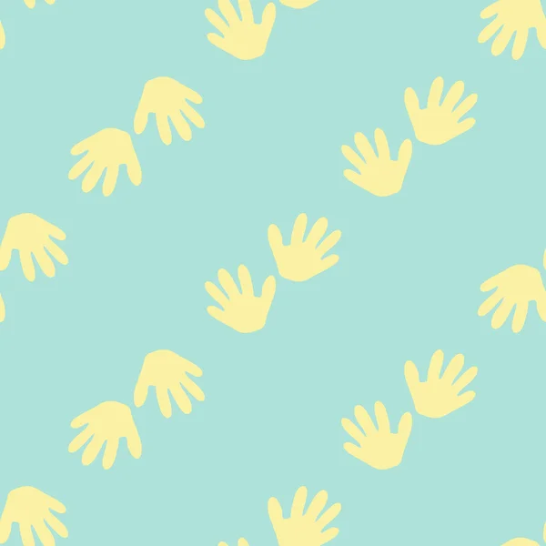 Детские отпечатки рук — стоковый вектор