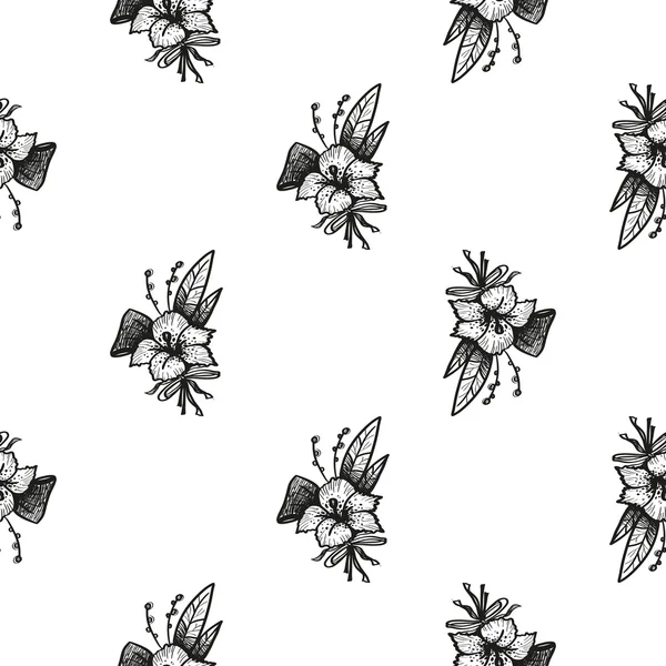 Patrón floral sin costuras — Vector de stock