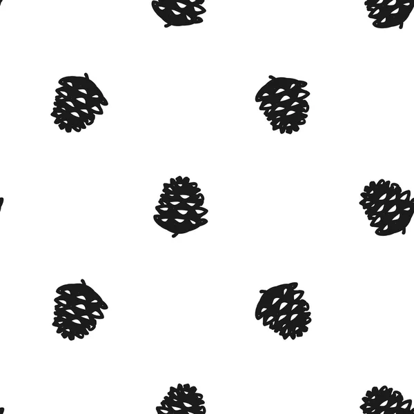 Cônes de pin forestier — Image vectorielle