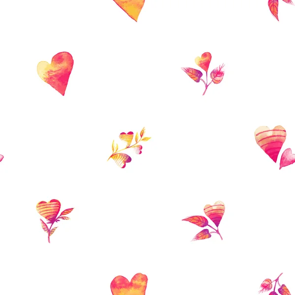 Fondo corazones florales — Vector de stock