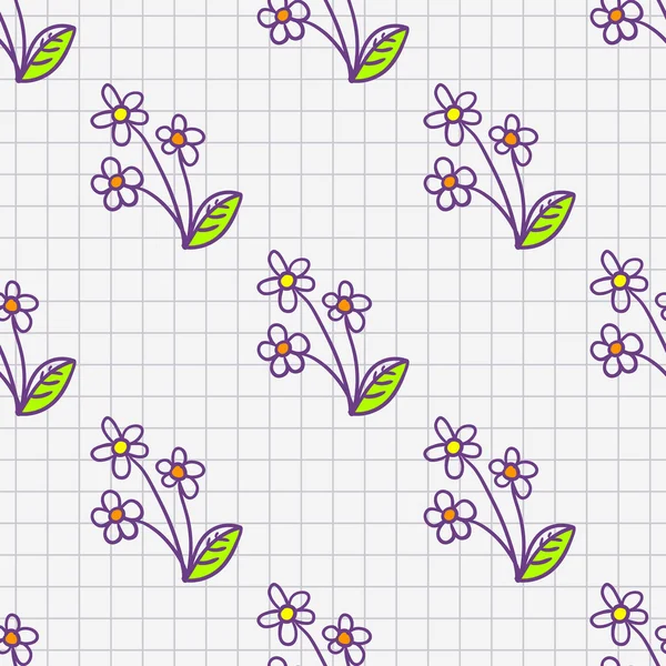 Motif éléments de conception florale — Image vectorielle