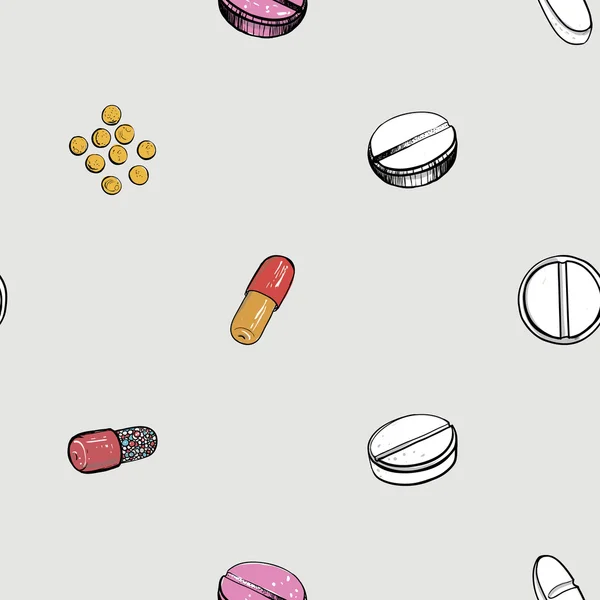 Медичний зразок з таблетками — стоковий вектор