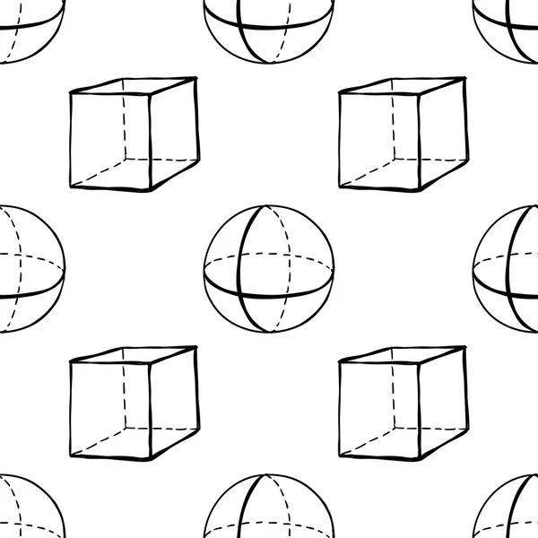 Modello di figure geometriche — Vettoriale Stock
