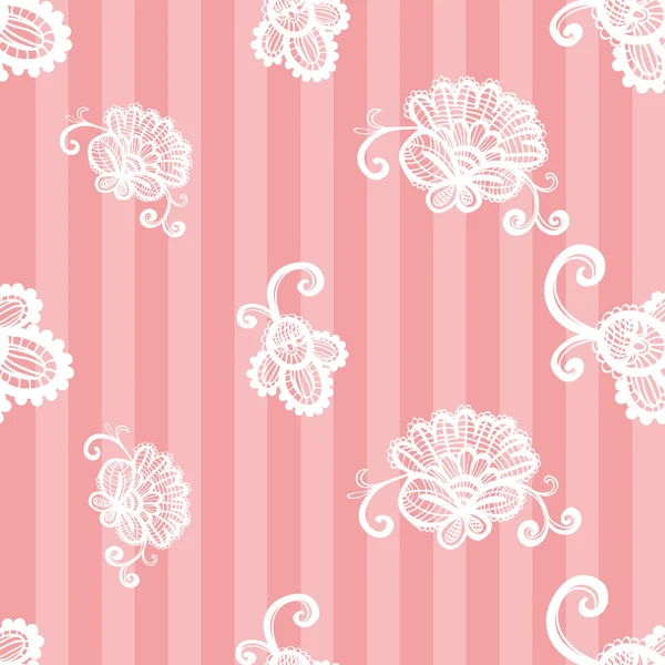 Vintage lacy seamless pattern — Stock Vector