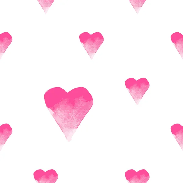 Akvarell szívek háttér — Stock Vector