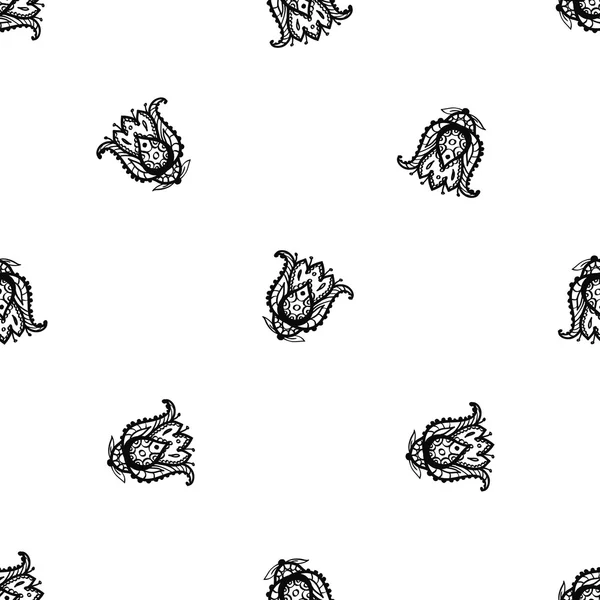 Dibujos animados patrón floral abstracto — Vector de stock