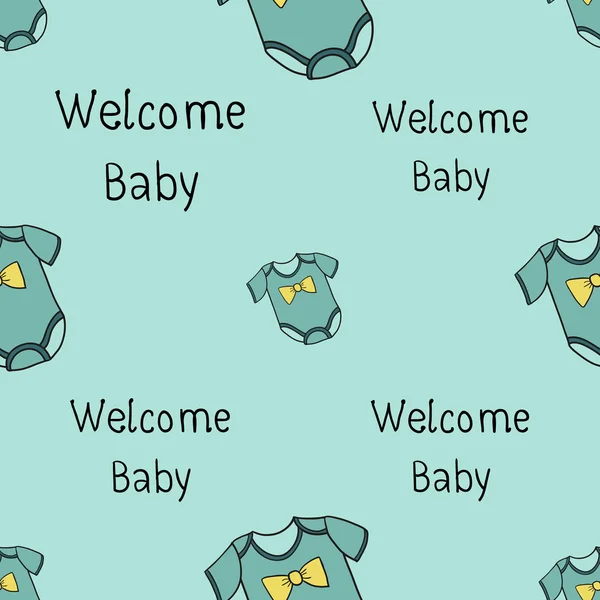 Carte d'arrivée bébé anniversaire — Image vectorielle
