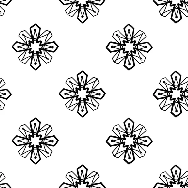 Patrón de flores árabes orientales — Vector de stock