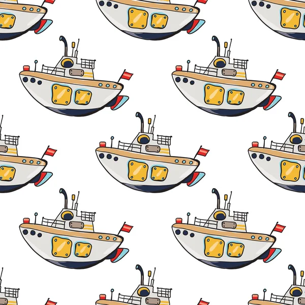 Kreskówka okrętami podwodnymi zabawki — Wektor stockowy