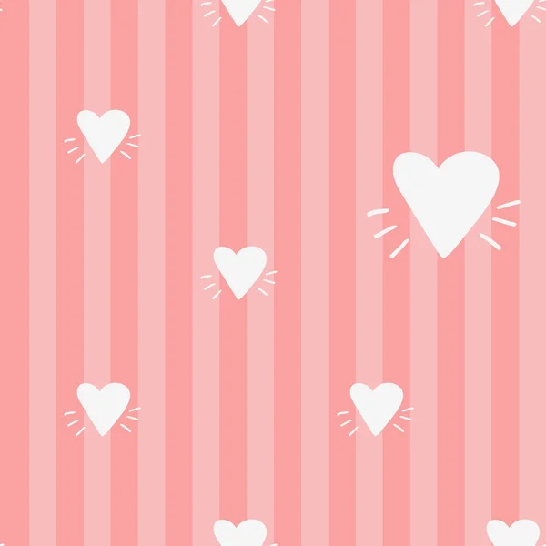 Cartoon hearts pattern — Stock Vector