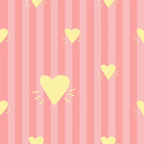 Cartoon hearts pattern — Stock Vector