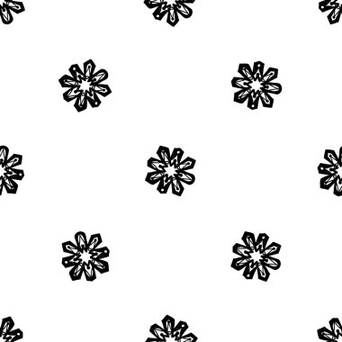 oryantal Arapça çiçek deseni 