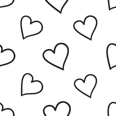 elle çizilmiş kalp desen