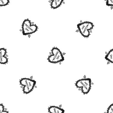 arka plan düğün kalp dal çelenk