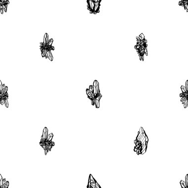 siyah ve beyaz mücevher taşları