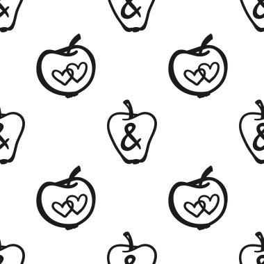 elma dekoratif desen