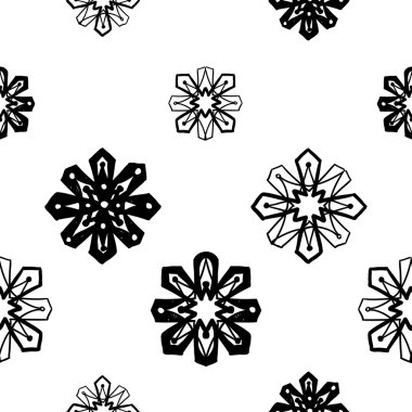 oryantal Arapça çiçek deseni 