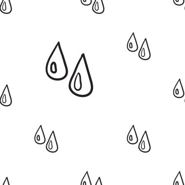 çizgi film yağmur damla desen