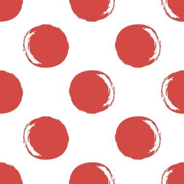 kırmızı daireler ile Çin desen