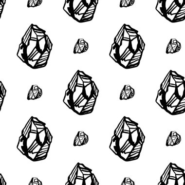 siyah ve beyaz mücevher taşları