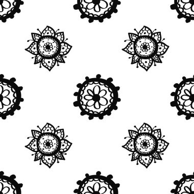 Elle çizilmiş mehendi arka plan