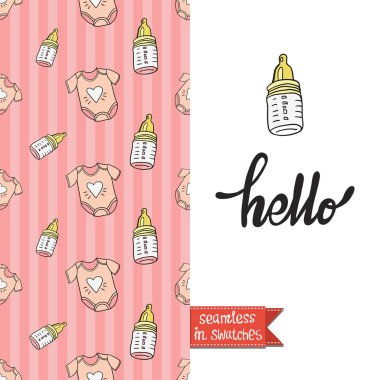 Yeni doğan bebek kartı arka plan 