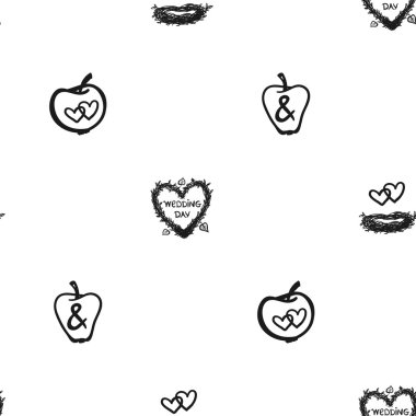 elma dekoratif desen