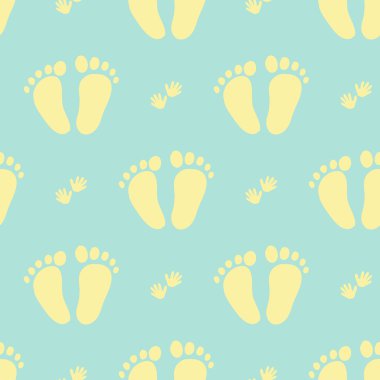 Yeni doğan bebeğin el ve ayak izleri