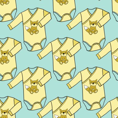 bodysuits karikatür seamless modeli